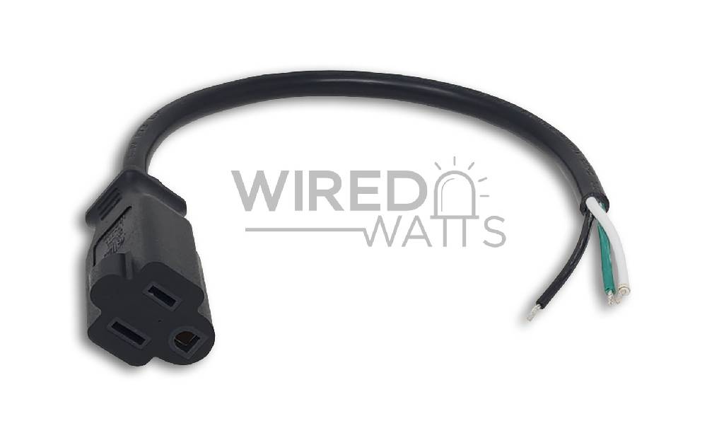 12 Inch Female AC Power Cable - Image 1