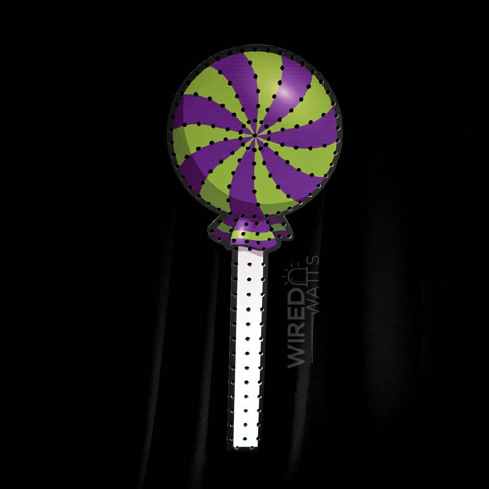 Green and Purple Lollipop