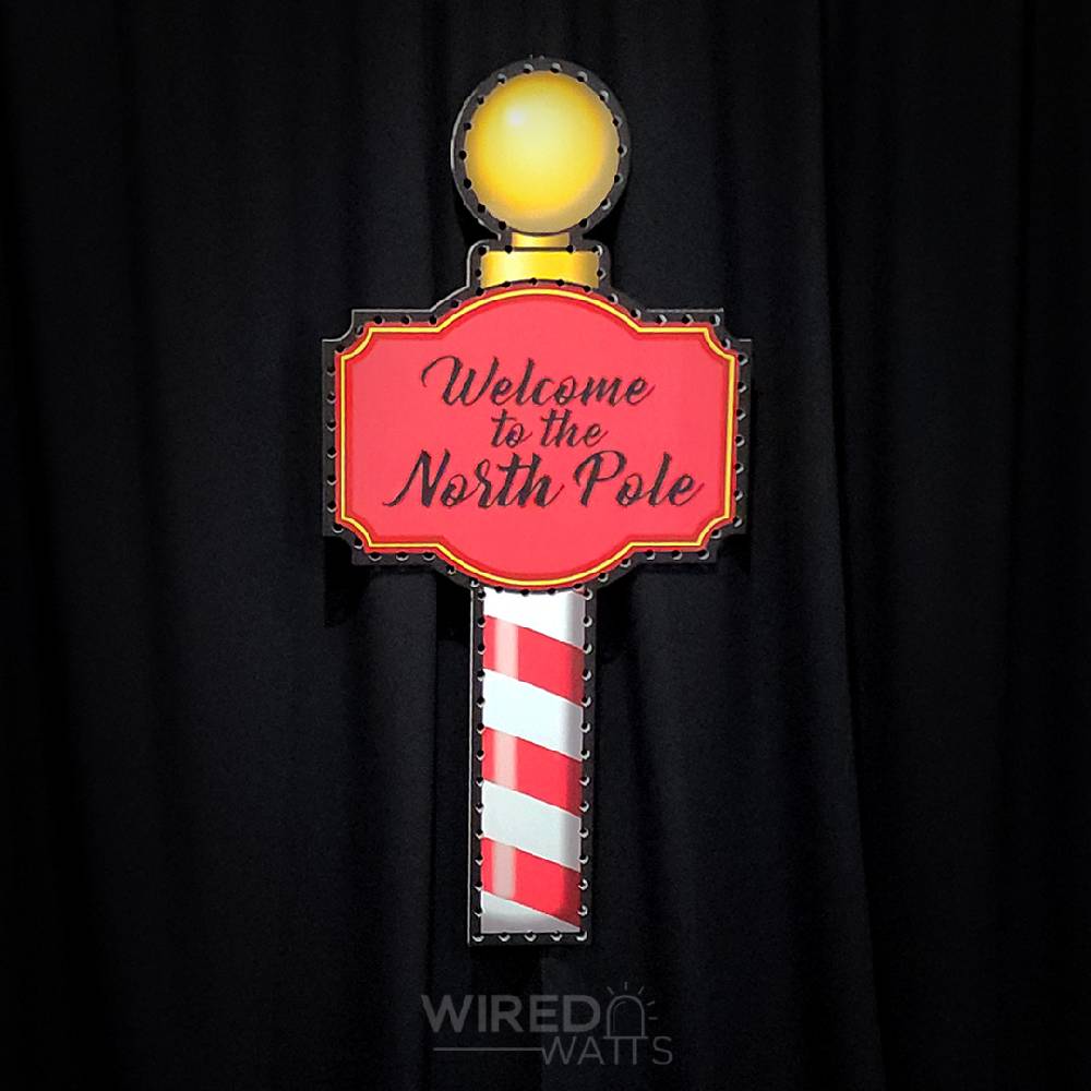 North Pole with Fancy Plaque