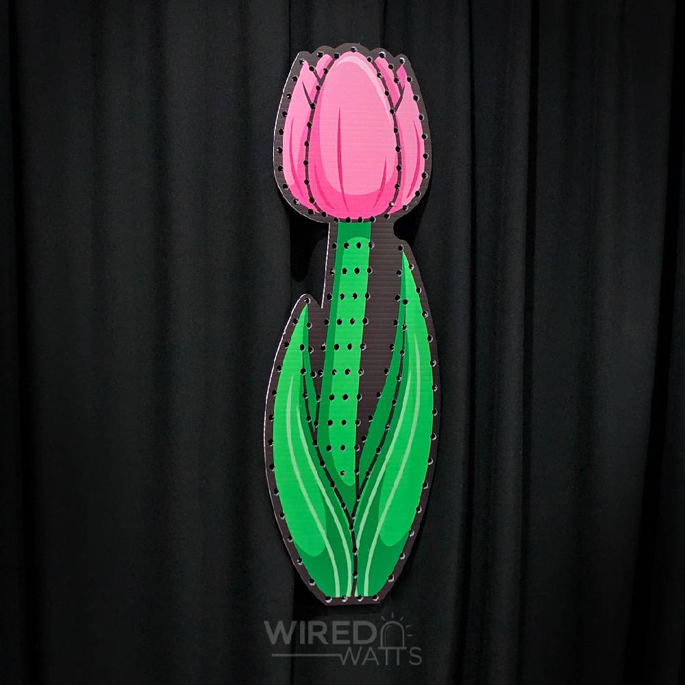 Large Tulip Flower Pink