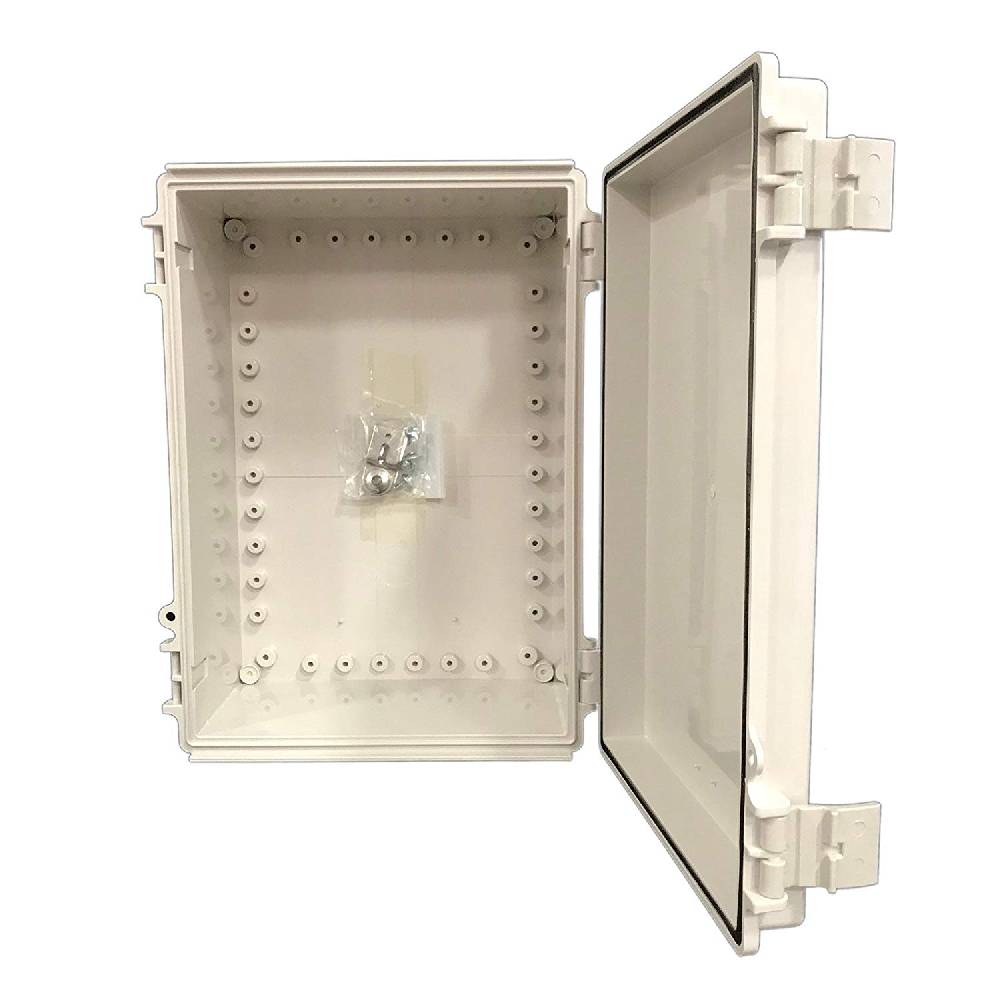 NBF-32022 by Bud Industries Weatherproof Enclosure Precision Cut 24 Pigtail Holes 2 RJ45 Holes With Vent - Image 5