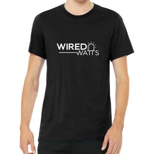 Wired Watts Logo Shirt Black Medium - Image 1