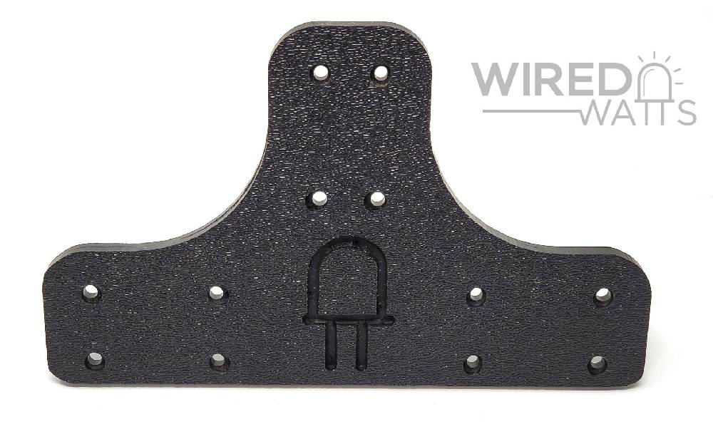 P10 Panel Connector Tee (with side mounts)