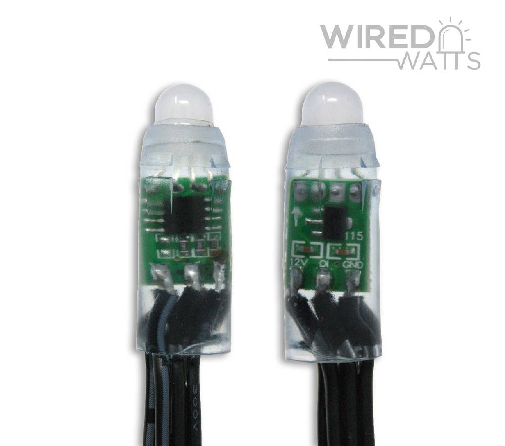 Smart 12v 50ct Bullet Node Pixels Black Wire Ray Wu Connector Regulated - Image 2
