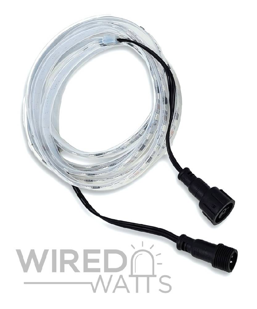 Smart 12v 30 LED/m 10 Pixels/m White in Epoxy Filled Tube Ray Wu Connector 2.5m WS2811 - Image 1