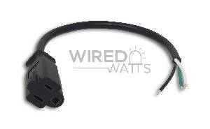 12 Inch Female AC Power Cable - Image 1