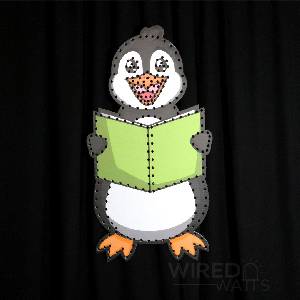 Caroling Penguin with Green Book - Image 1