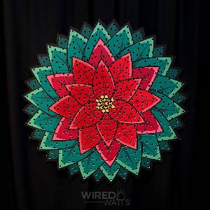 Large Poinsettia 45 Inch Spinner - Image 1