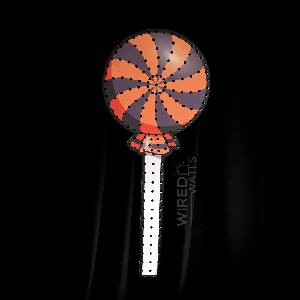 Orange and Grey Lollipop - Image 1