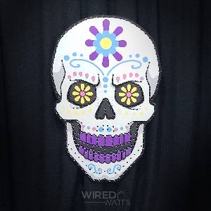 Giant Singing Sugar Skull - Floral - Image 1