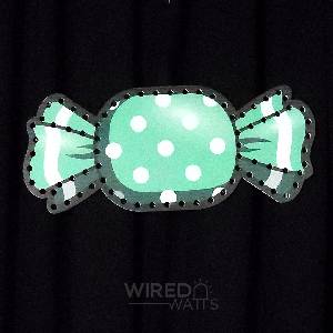 Mint Polka Dotted Square Candy - Image 1