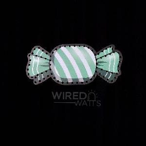 Mint Striped Square Candy - Image 1