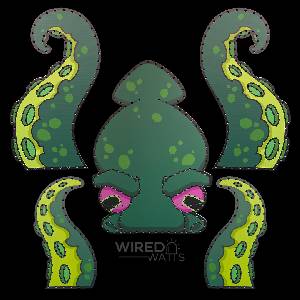 Tidewither the Giant Octopus Green