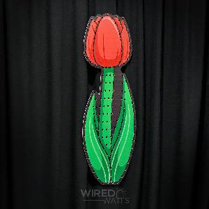 Large Tulip Flower Red - Image 1