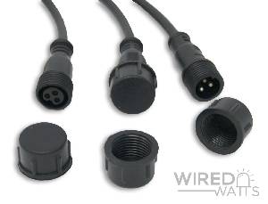 xConnect Male or Ray Wu Female Black End Cap 5 Pack - Image 2