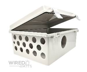 NBF-32022 by Bud Industries Weatherproof Enclosure Precision Cut 14 RJ45 Holes With Vent - Image 1