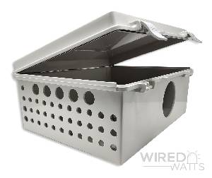 NBF-32026 by Bud Industries Weatherproof Enclosure Precision Cut 32 Holes With Vent - Image 1