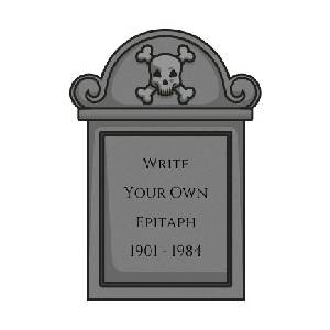 Custom Epitaph on a Tombstone - Image 1