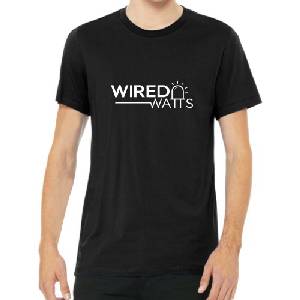 Wired Watts Logo Shirt Black 2XL - Image 1
