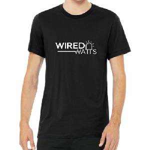 Wired Watts Logo Shirt Black Large - Image 1