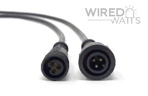8.5 Inch Round 3 Core Male Pigtail Black Ray Wu Connector - Image 1