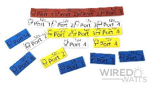 Pigtail Heat Shrink Tube Label Blue 12v Port 1-16 - Image 2