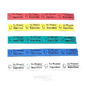 Pigtail Heat Shrink Tube Label Green 5v Power Injection 4 Port - Image 1